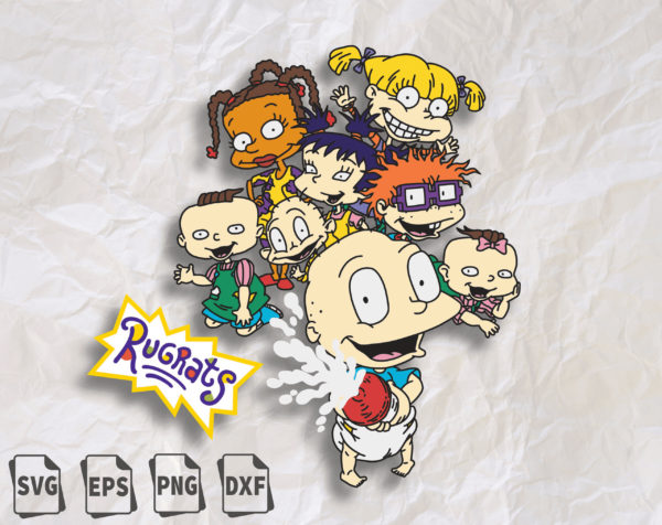 90S Cartoon Svg, Rugrats Decor, Rugrats Svg, American Baby Svg