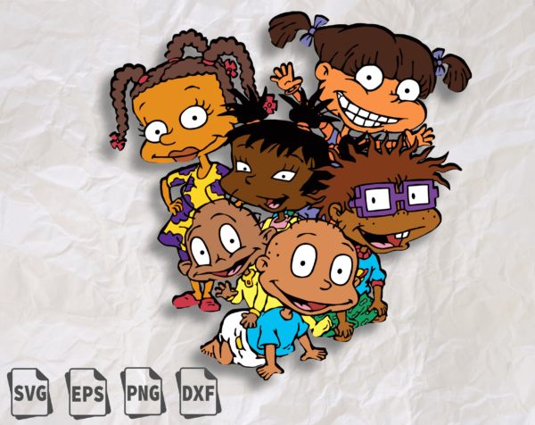 African Rugrats Svg Bundle,Rugrats Friends Svg,African American