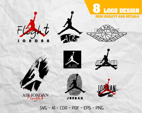 Air Jordan Bundle Svg For Cricut, Laser Cut And Print, Trending Svg