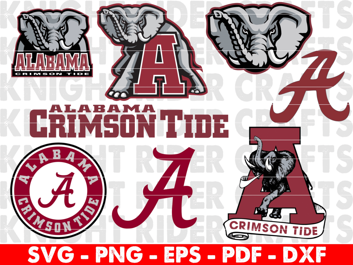 Alabama Crimson Tide Svg, Ncaa Football Svg, Bundles, Designs,