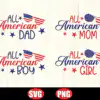 All American Family Bundle Svg Independence Day 4th Of July Svg Y5i0k 100x100
