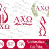 Alpha Chi Omega Bundle Svg Greek Letters Svg Png Greek Svg Ynp94 100x100