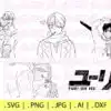 Anime Bundle Svg Digital Download Manga Svg Download Japanese Svg Phm27 100x100