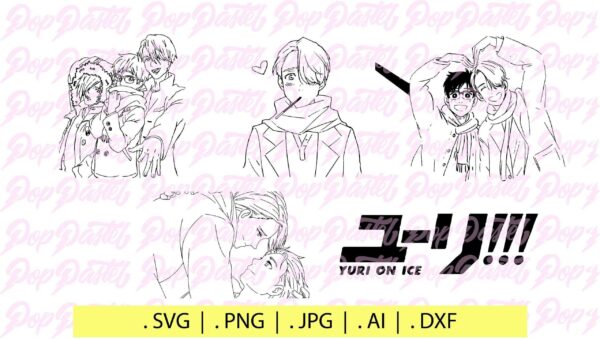 Anime Bundle Svg Digital Download, Manga Svg Download, Japanese Svg