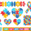 Autism Svg Bundle Autism Puzzle Svg Autism Awareness Ribbon Svg 9bh0g 100x100