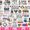 Autism Svg Bundle Autism Svg Autism Awareness Svg Autism Love Svg Yigkl 100x100
