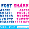 Baby Shark Font Svg, Baby Shark Alphabet Font Svg