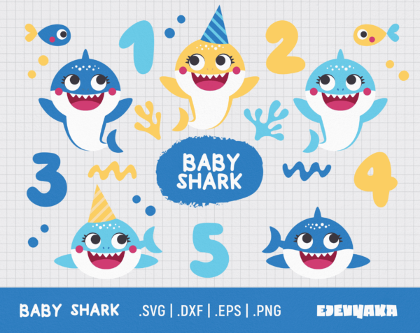 Baby Shark Svg, Baby Shark Png, Baby Shark Birthday Svg, Baby Shark