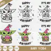 Baby Yoda Svg Baby Yoda Birthday Svg Its My Birthday Svg Happy Kwwzw 100x100