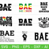 Bae Black And Educated Svg, Eps, Dxf, Ai, Png, Files For Cricut,