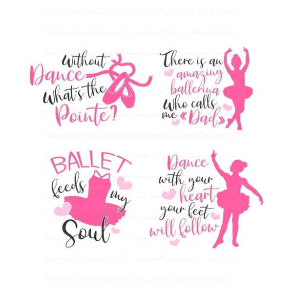 Ballet Svg Ballerina Svg Girls Ballet Pointe Svg Dance Svg Png Dxf ...