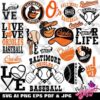 baltimore orioles svg orioles baseball svg files for cricut fzs2m