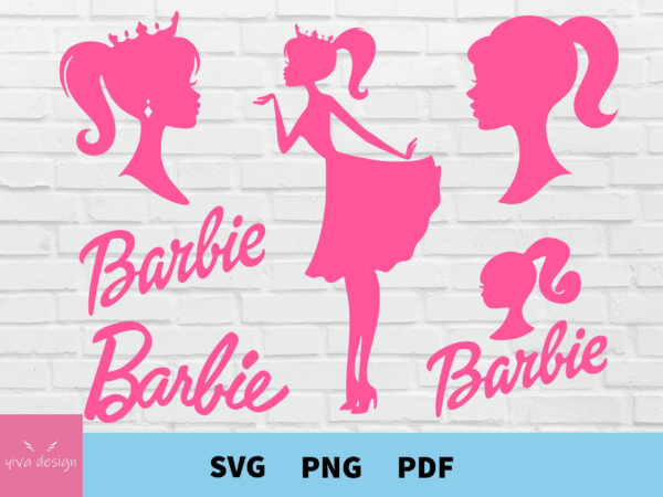 Barbie Svg, Barbie Logo Svg, Barbie Doll Fashion Logo Bundle, Barbie