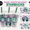 Basic Witch Starbucks Cup Svg Bundle Full Wrap Basic Witch Svg For
