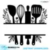 kitchen-baking-split-cutting-board-monogram-frame-svg-clipart-vector