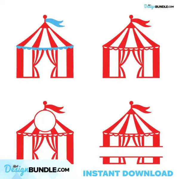 circus-svg-circus-tent-svg-carnival-svg-circle-monogram-retro