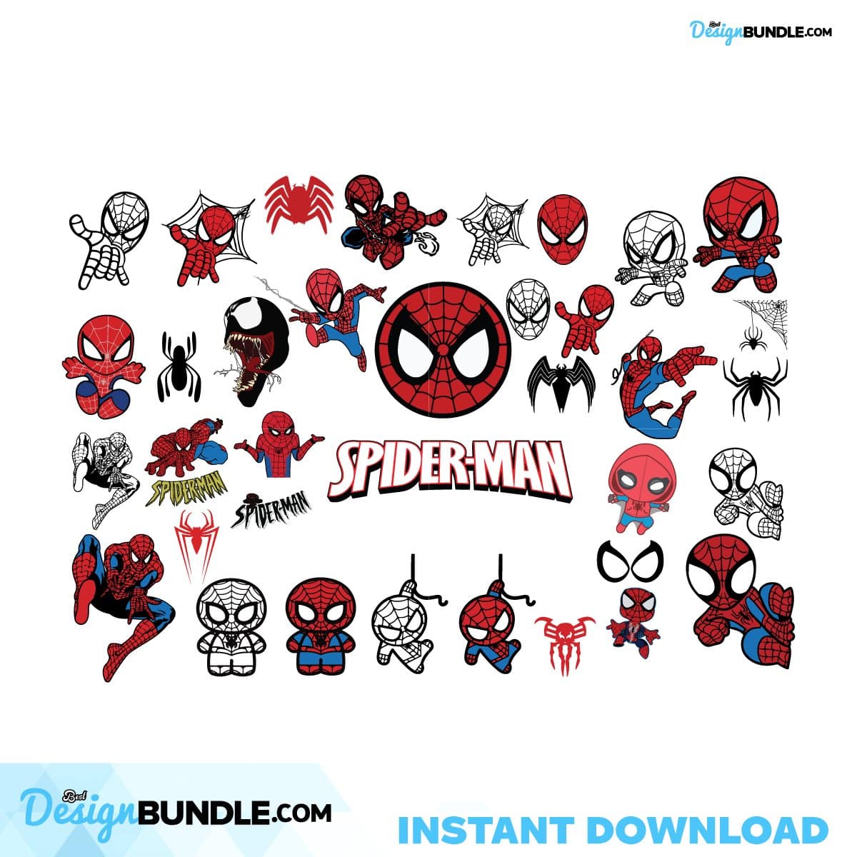 Spiderman Bundle Svg Cutting Files Instant Download » BestDesignBundle