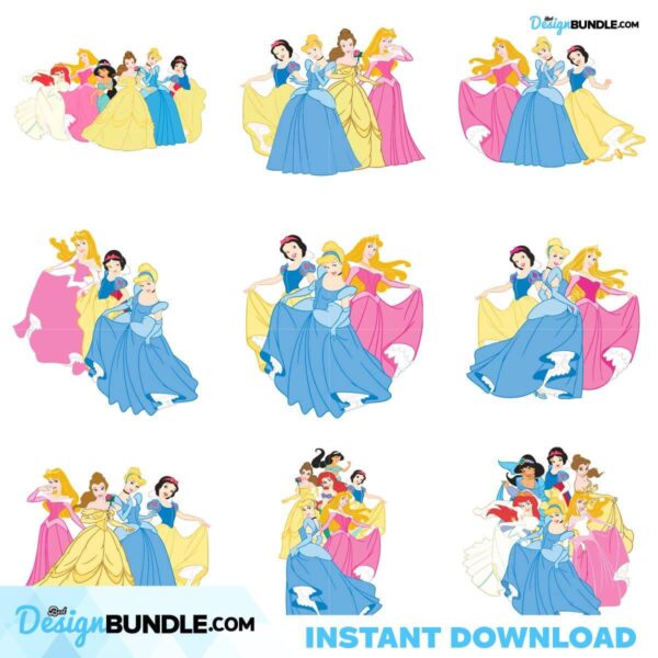 friends-princess-disney-bundle-svg-cartoon-svg-disney-svg