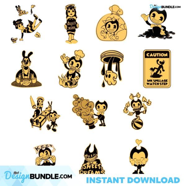 bendy-bundle-14-svg-bendy-and-the-ink-machine-svg-bendy-clipart