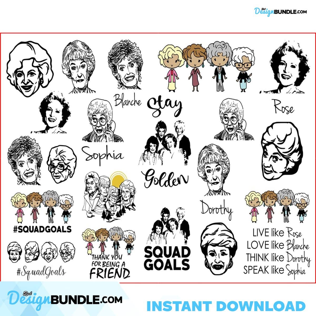 Golden Girls Svg, Golden Girls Svg Bundle, Files For Cricut,Golden ...