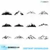Mountain Svg Bundle mountain-svg-bundle-mountain-clipart-svg-mountain-silhouette