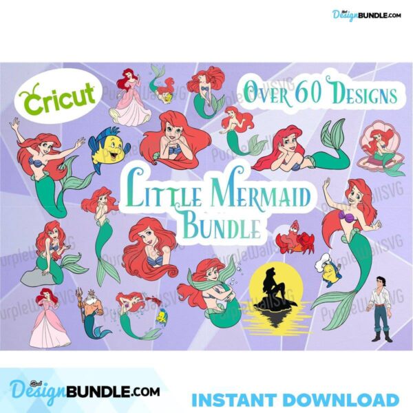 ariel-svg-layered-disney-little-mermaid-princess-svg-bundle-cricut