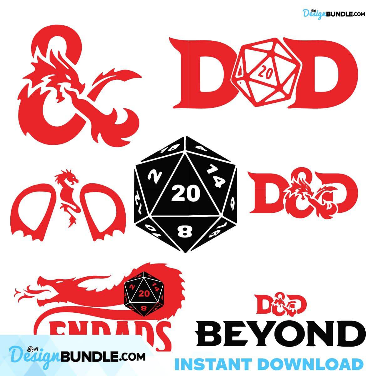 Dungeons And Dragons SVG, Bundle SVG, Svg Files, Svg Cricut, Instant ...