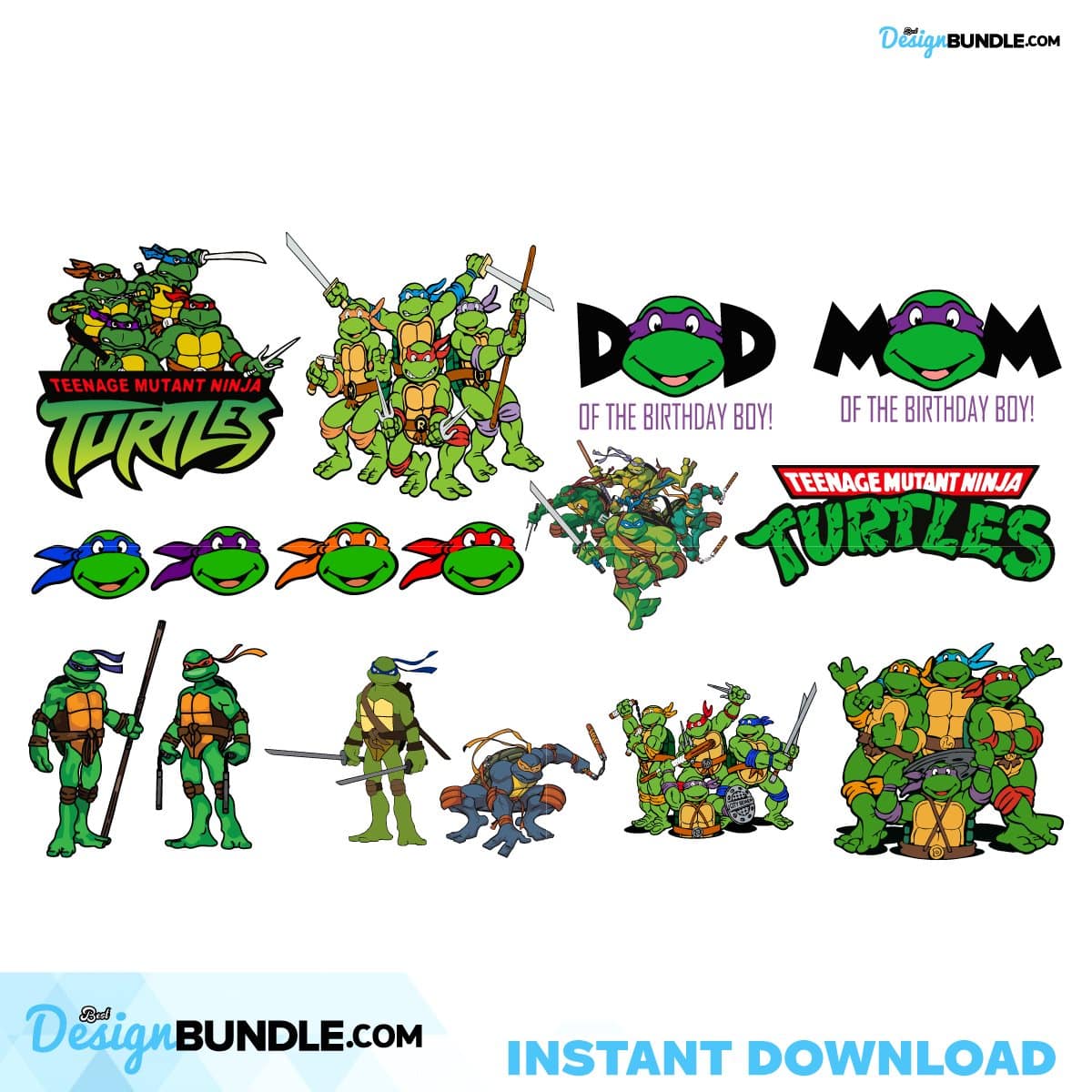 Ninja Turtles Svg Bundle, Teenage Mutant Ninja Turtles Svg, Ninja ...