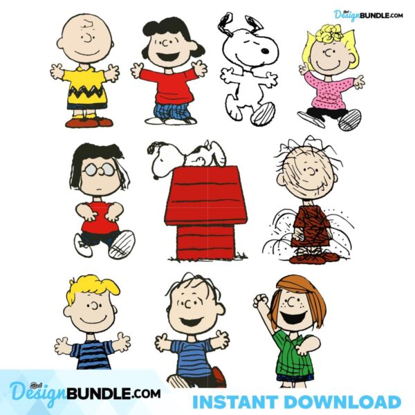 Snoopy Svg Bundle, Snoopy Characterss Bundle Svg, Eps, Png Cameo ...