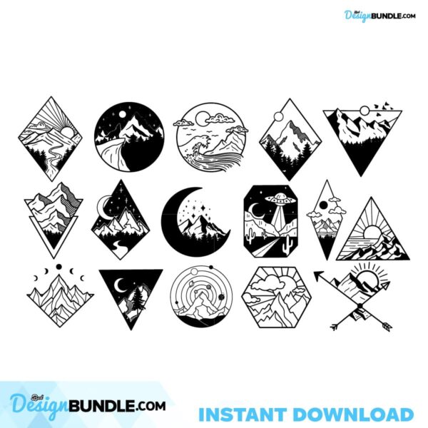 mountain-svg-bundle-hand-drawn-geometric-mountain-svg-camping
