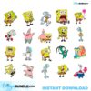 spongebob-svg-bundle-spongebob-svg-gary-svg-squidward-svg-patrick