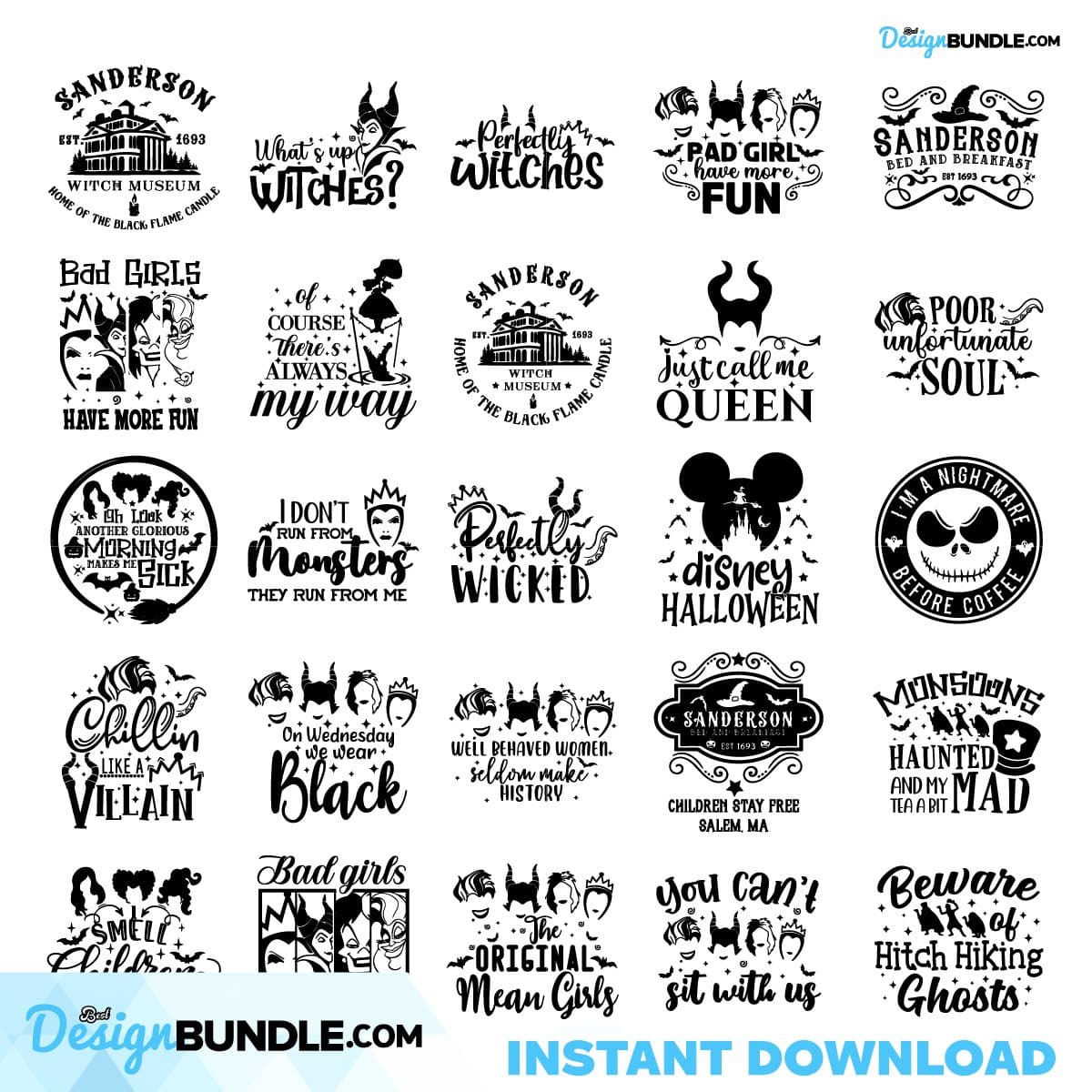 Villain Bundle Svg,Halloween Bundle Svg, Disney Svg, Svg, Eps, Png ...