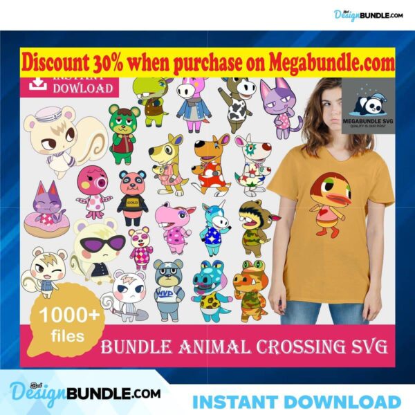 1000-animal-crossing-color-bundle-svg-animal-crossing-svg-animal
