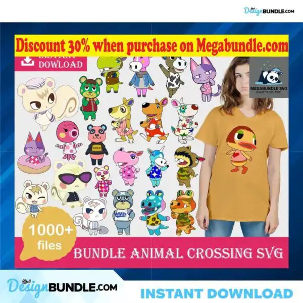 1000-animal-crossing-color-bundle-svg-animal-crossing-svg-animal