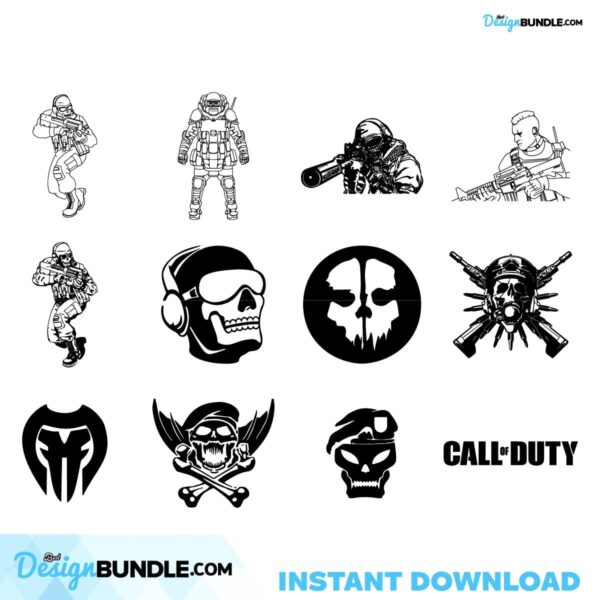 Call Of Duty Svg, Call Of Duty 4 Bundledxf Eps Svg, Game, Svg, Eps