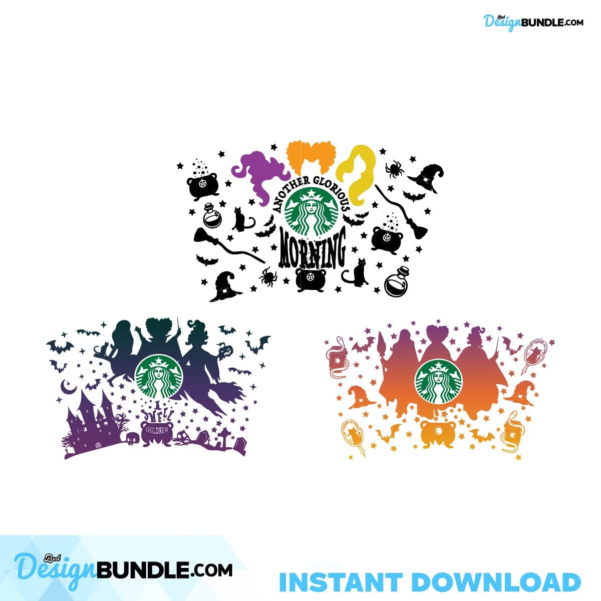 Hocus Pocus Starbucks Cup Svg Bundle Full Wrap Hocus Pocus Svg For