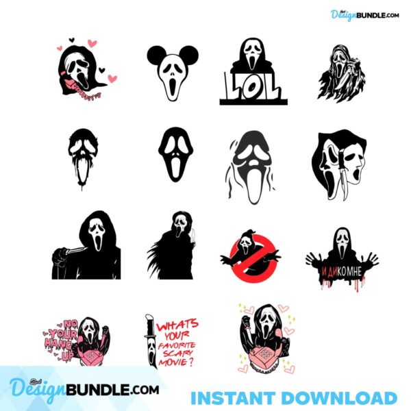 halloween-scream-ghost-face-hang-up-movies-bundle-svg-graphic-designs-file