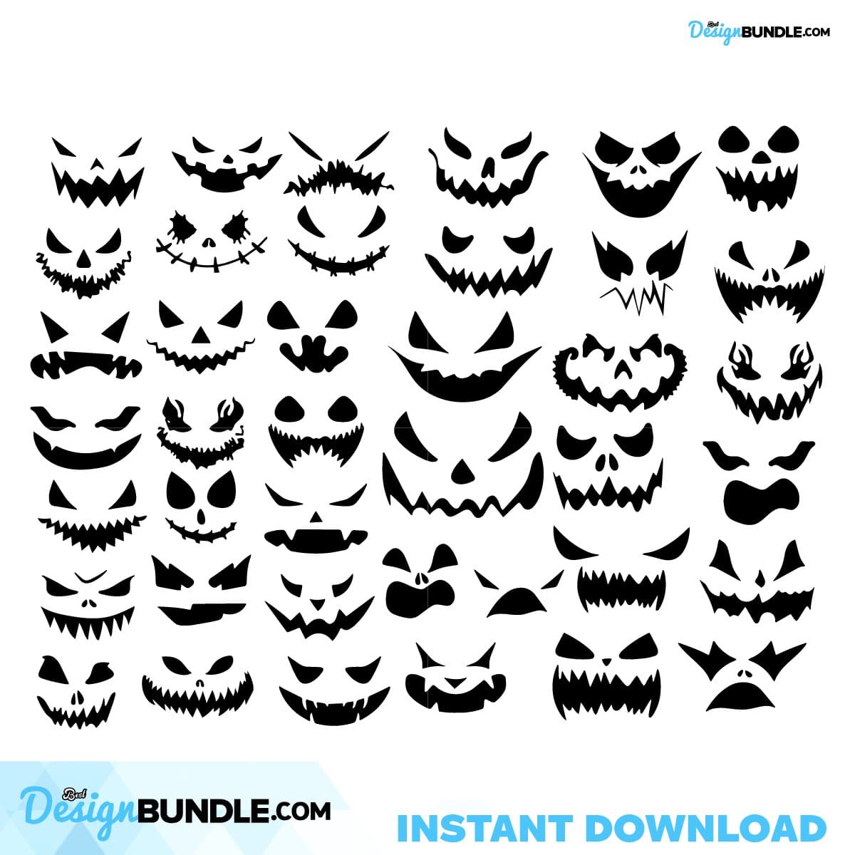 Scary Face Halloween Bundle Free, Scary Face Svg Free, Scary Face ...