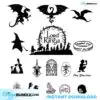 LORD of THE RINGS lord-of-the-rings-hight-quality-digital-bundle-lotr-svg-pdf-dxf