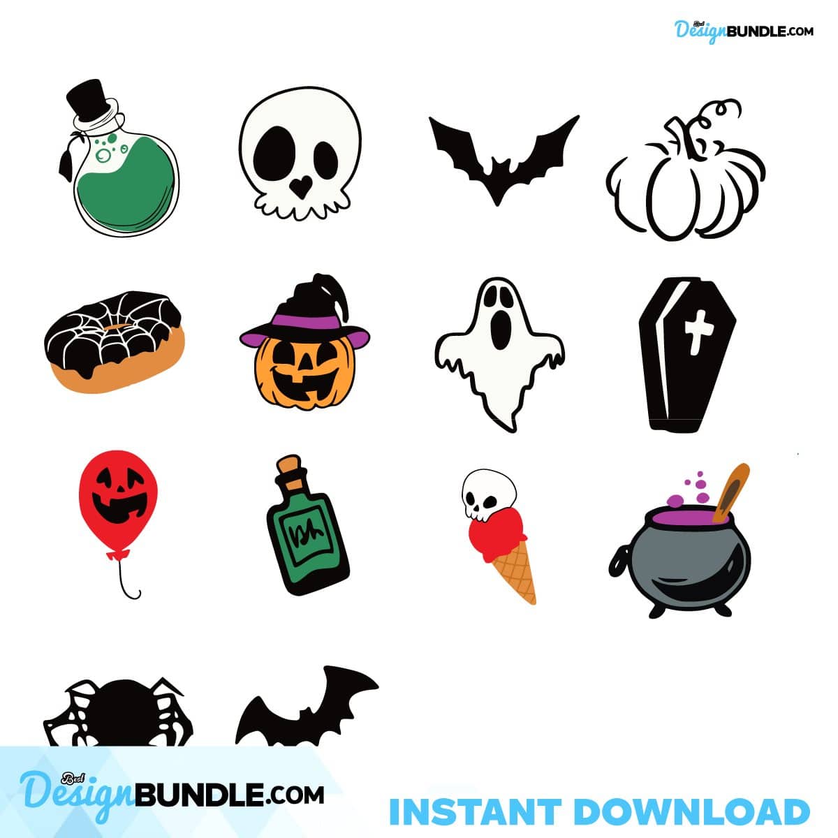 Halloween Images Bundle Svg, Jack O Lantern Svg, Witch Hat Svg, Party