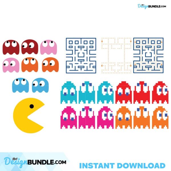 pacman-bundle-collection-svg-pacman-retro-gaming-svg-video-game