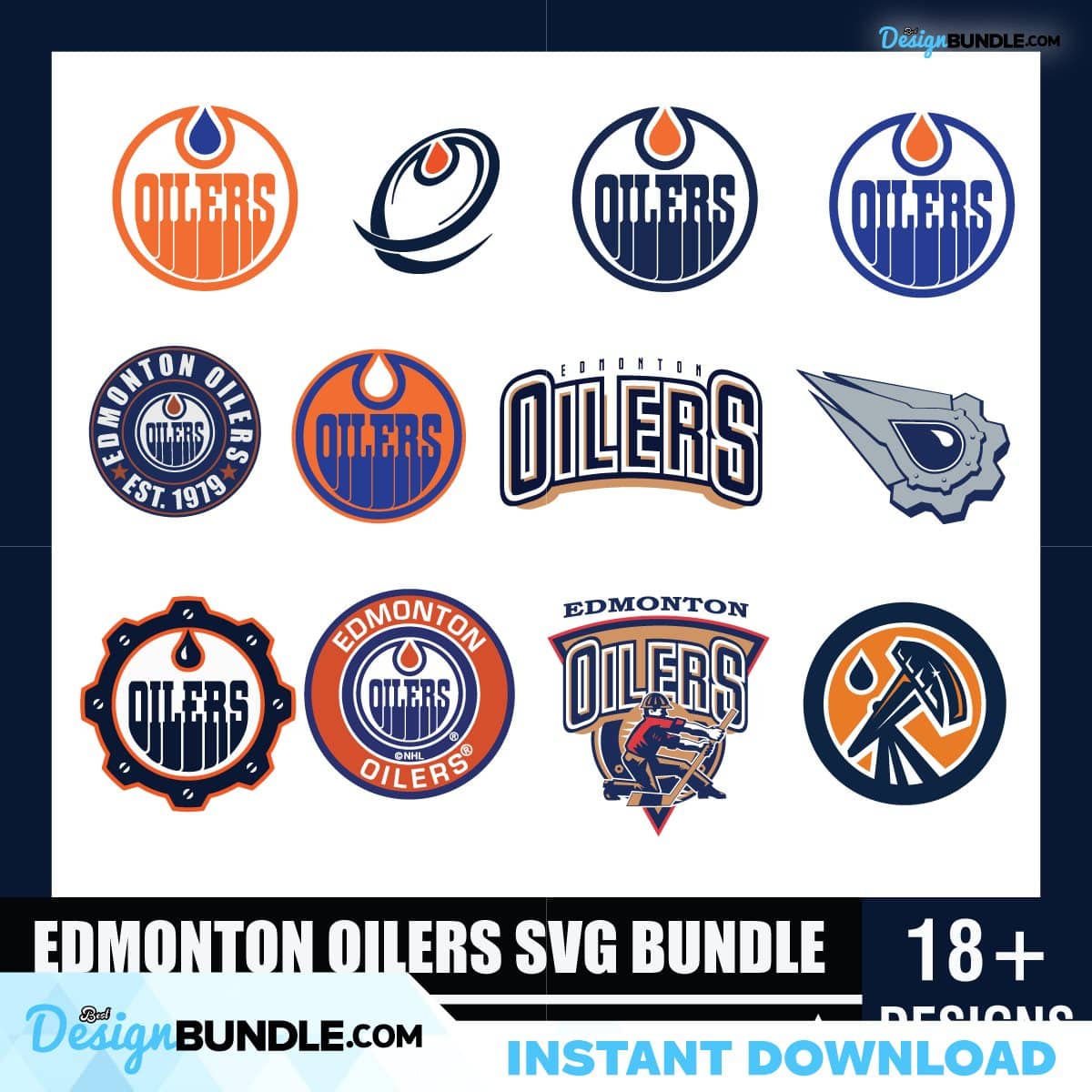 Edmonton Oilers Edmonton Oilers Svg Nhl Svg Bundle Cricut File