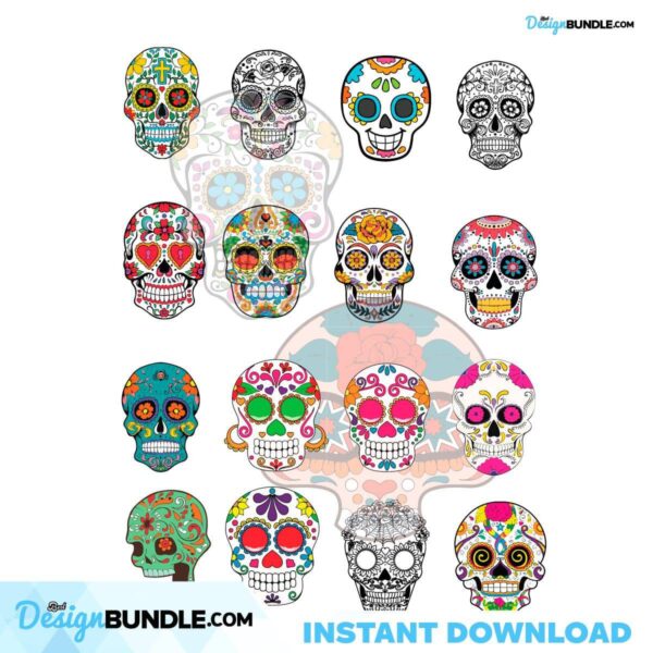 sugar-skull-svg-bundle-eps-dxf-ai-png-files-for-cricut