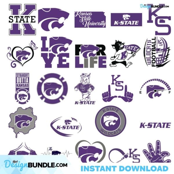 Kansas State Wildcats Svg, NCAA Svg, Sport, Svg, Bundle, Cricut File ...