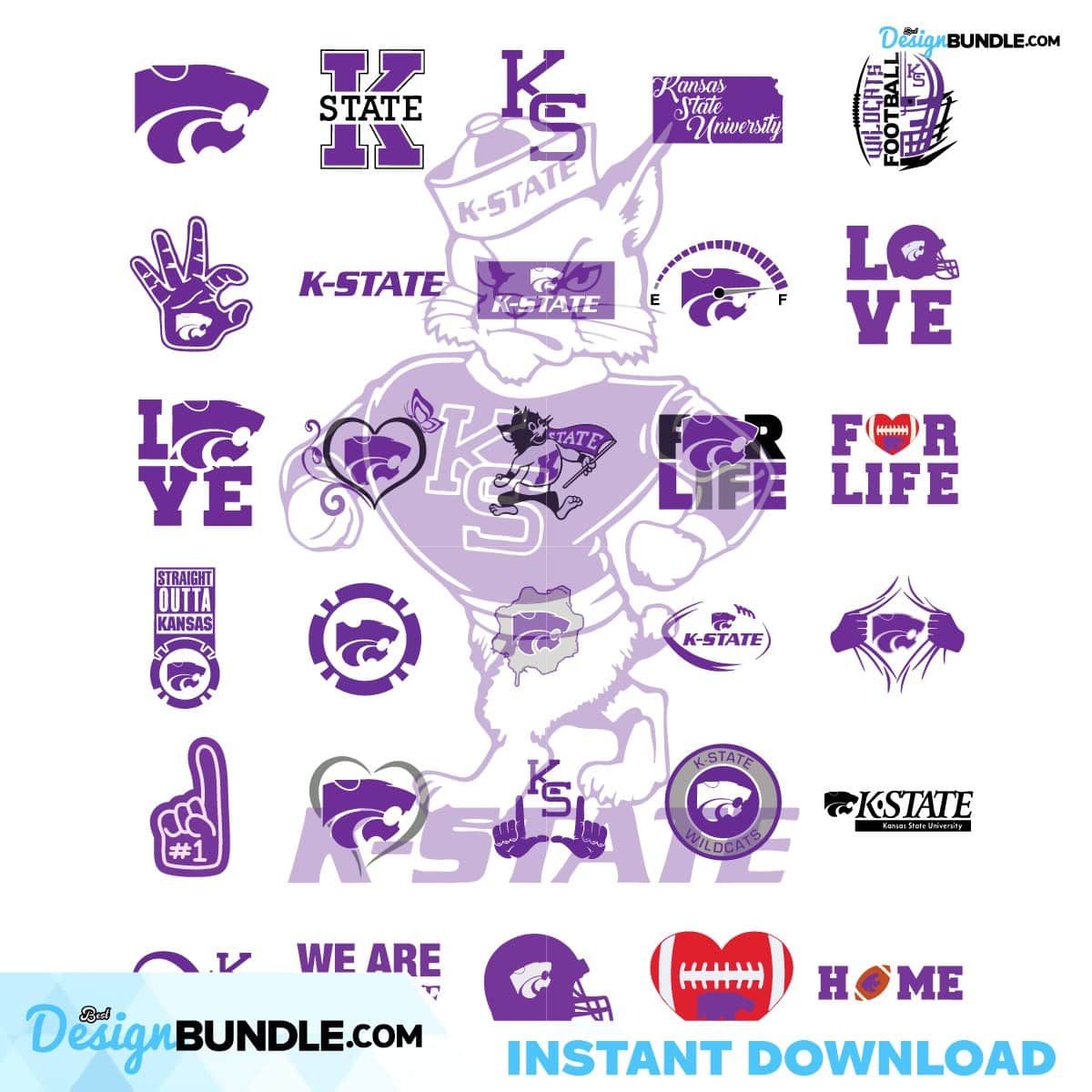 Kansas State Wildcats Svg, Ncaa Svg, Sport, Svg, Bundle, Sport Svg ...