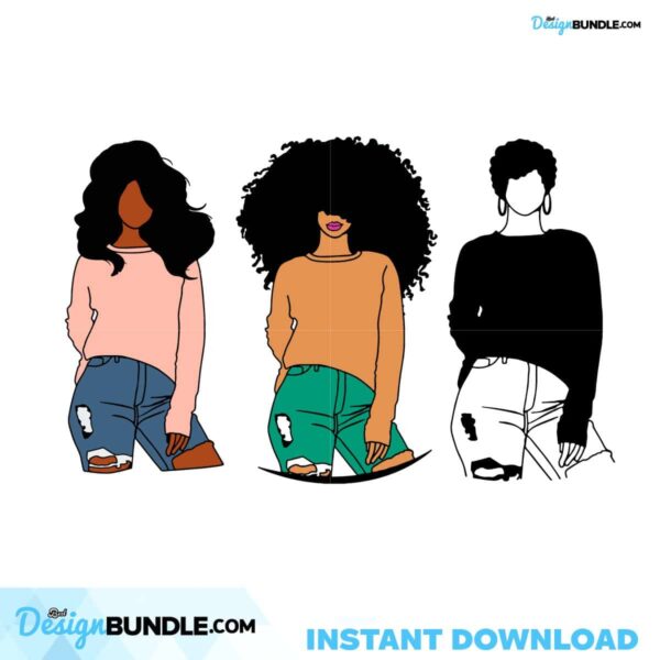 woman-bundle-svgdenim-girl-clipart-denim-clipart-curvy-girl-clipart-fashion-girl-clipart-jeans-girl-clipart-african-american-clipart