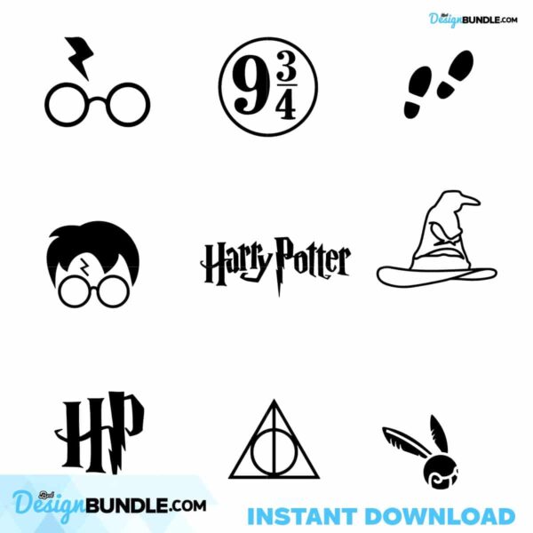 Harry Potter Svg, Harry Potter Bundle Svg, Bundle Svg, Cricut File ...