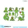 Kermit The Frog Layered Svg kermit-the-frog-layered-svg-digital-file-bundle-the-muppets-cut-png