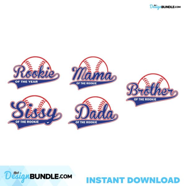 dada-mama-sissy-brother-rookie-baseball-svg-bundle-family-svg