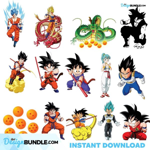 dragon-ball-z-bundle-dragon-ball-z-svg-cartoon-svg-cartoon-animal